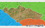 Satellite Map of Camanongue, political outside