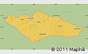 Savanna Style Map of Camanongue, single color outside