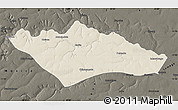 Shaded Relief Map of Camanongue, darken