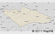Shaded Relief Map of Camanongue, desaturated