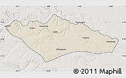 Shaded Relief Map of Camanongue, lighten, semi-desaturated