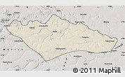 Shaded Relief Map of Camanongue, semi-desaturated