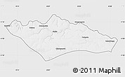 Silver Style Map of Camanongue, single color outside
