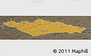 Physical Panoramic Map of Camanongue, darken, semi-desaturated