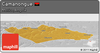 Physical Panoramic Map of Camanongue, lighten, desaturated