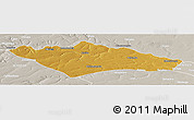 Physical Panoramic Map of Camanongue, lighten, semi-desaturated