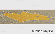 Physical Panoramic Map of Camanongue, semi-desaturated