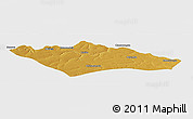 Physical Panoramic Map of Camanongue, single color outside