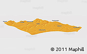 Political Panoramic Map of Camanongue, cropped outside
