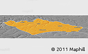 Political Panoramic Map of Camanongue, desaturated