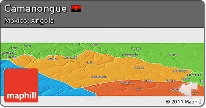 Political Panoramic Map of Camanongue