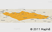Political Panoramic Map of Camanongue, shaded relief outside