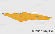 Political Panoramic Map of Camanongue, single color outside