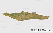 Satellite Panoramic Map of Camanongue, cropped outside