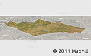 Satellite Panoramic Map of Camanongue, lighten, semi-desaturated