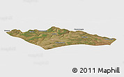 Satellite Panoramic Map of Camanongue, single color outside