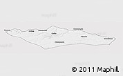 Silver Style Panoramic Map of Camanongue, single color outside