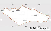 Classic Style Simple Map of Camanongue, cropped outside