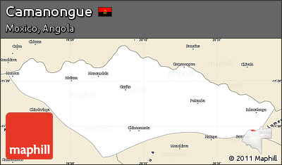 Classic Style Simple Map of Camanongue