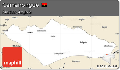Classic Style Simple Map of Camanongue