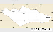 Classic Style Simple Map of Camanongue, single color outside