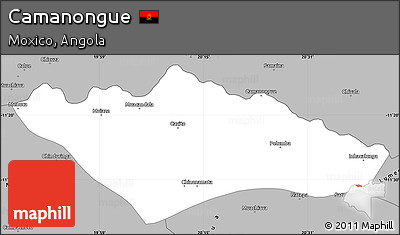 Gray Simple Map of Camanongue