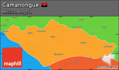 Political Simple Map of Camanongue