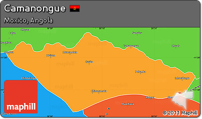Political Simple Map of Camanongue