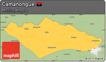 Savanna Style Simple Map of Camanongue