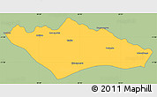 Savanna Style Simple Map of Camanongue, single color outside