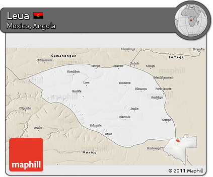 Classic Style 3D Map of Leua