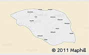 Classic Style 3D Map of Leua, single color outside