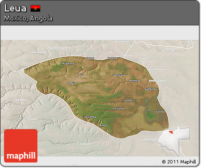 Satellite 3D Map of Leua, lighten