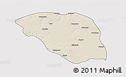 Shaded Relief 3D Map of Leua, single color outside