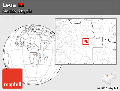 Blank Location Map of Leua