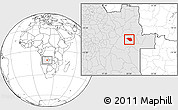 Blank Location Map of Leua, highlighted country
