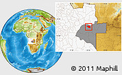 Physical Location Map of Leua, highlighted country, highlighted parent region
