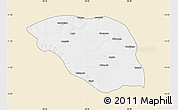 Classic Style Map of Leua, single color outside