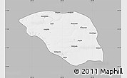 Gray Map of Leua, single color outside