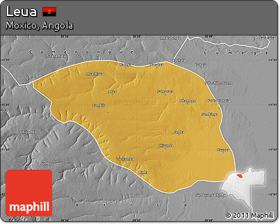 Physical Map of Leua, desaturated