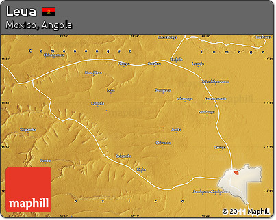 Physical Map of Leua