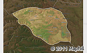 Satellite Map of Leua, darken