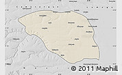 Shaded Relief Map of Leua, desaturated