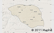 Shaded Relief Map of Leua, lighten