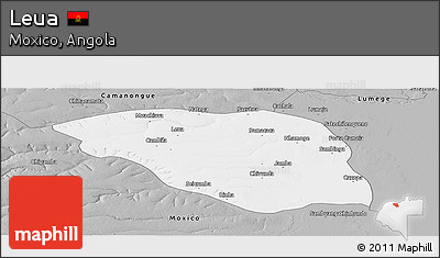 Gray Panoramic Map of Leua