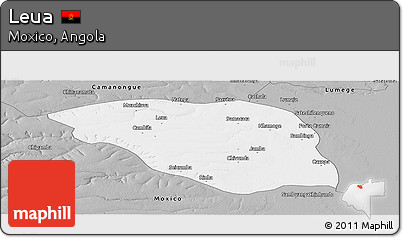 Gray Panoramic Map of Leua