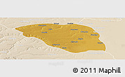 Physical Panoramic Map of Leua, lighten