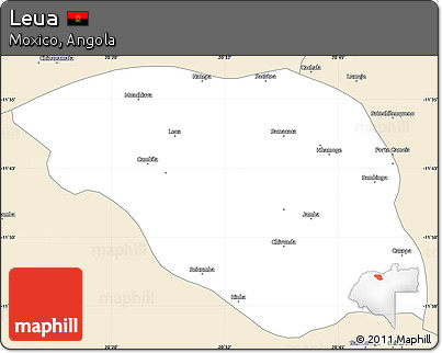 Classic Style Simple Map of Leua