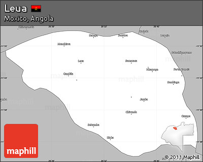 Gray Simple Map of Leua