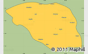 Savanna Style Simple Map of Leua, cropped outside